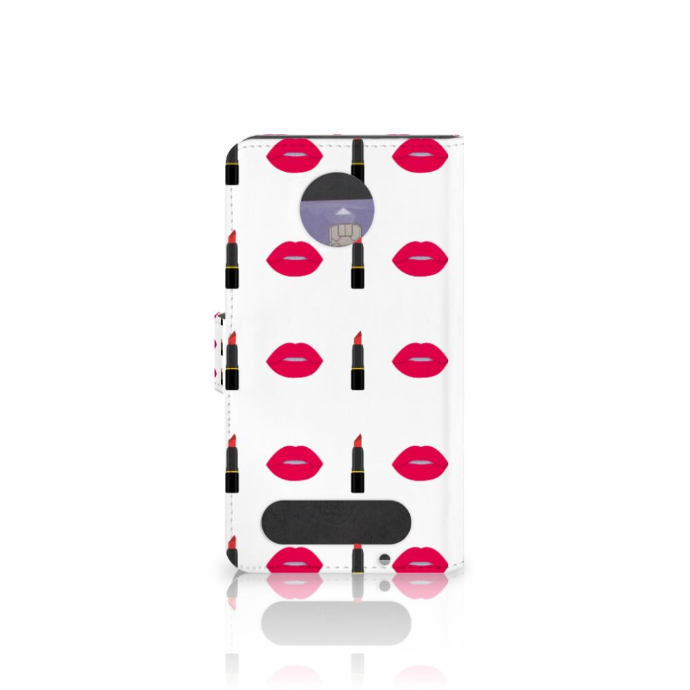 Motorola Moto Z2 Force Telefoon Hoesje Lipstick Kiss