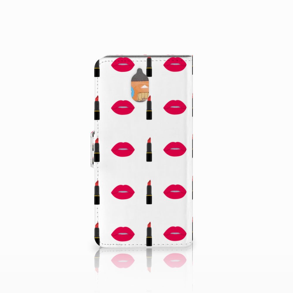 Nokia 3.1 (2018) Telefoon Hoesje Lipstick Kiss