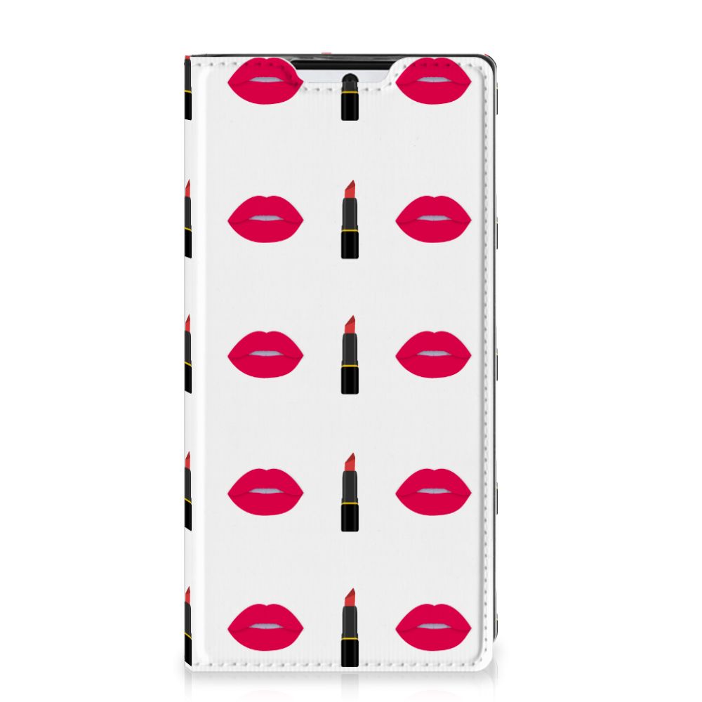 Samsung Galaxy Note 10 Hoesje met Magneet Lipstick Kiss