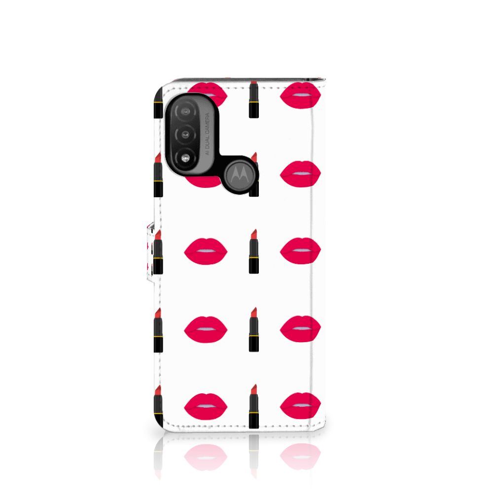 Motorola Moto E20 | E30 | E40 Telefoon Hoesje Lipstick Kiss
