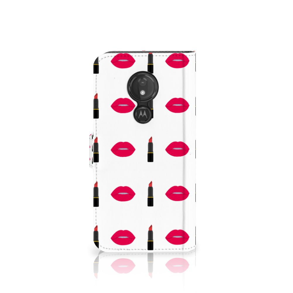 Motorola Moto G7 Power Telefoon Hoesje Lipstick Kiss