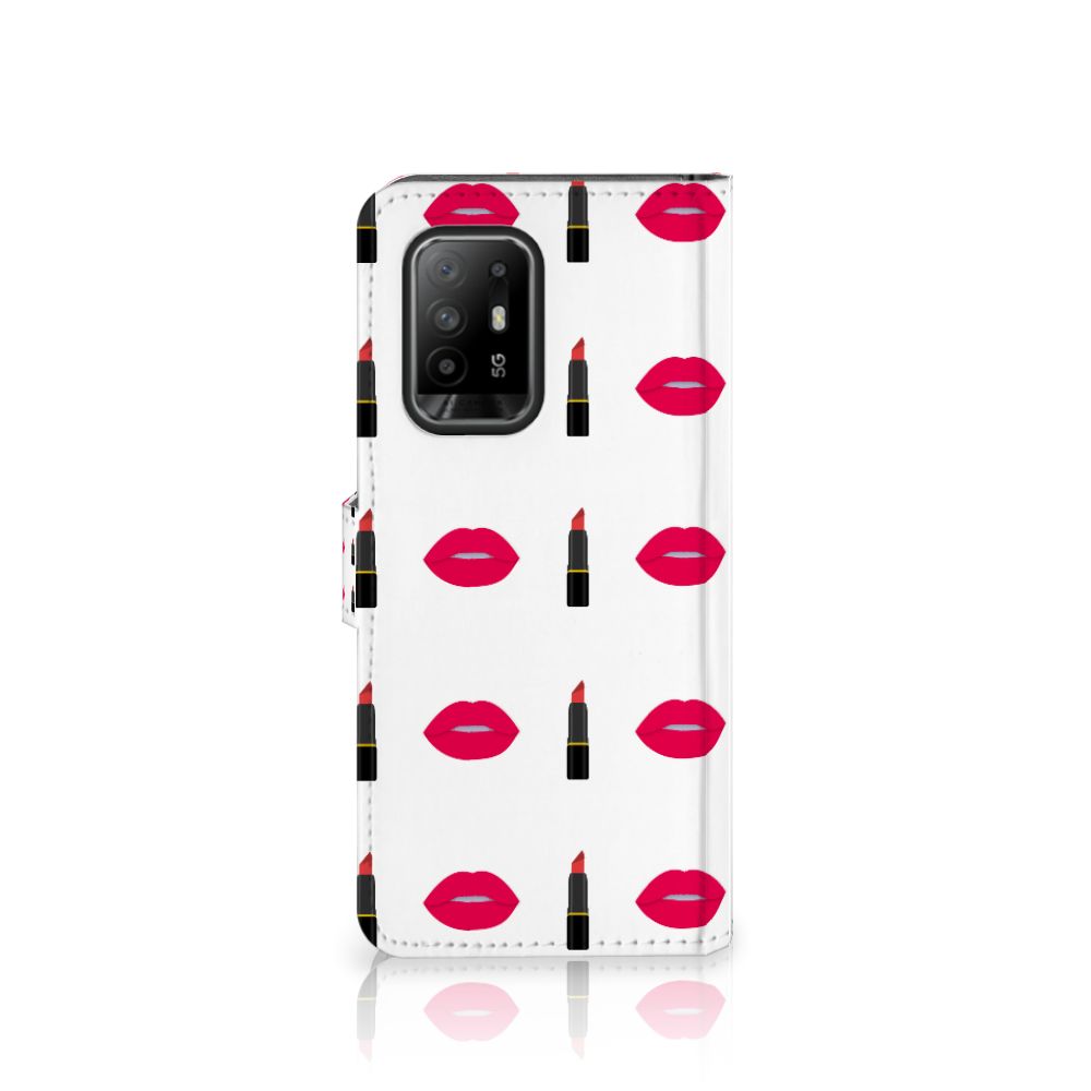 OPPO Reno5 Z | A94 5G Telefoon Hoesje Lipstick Kiss