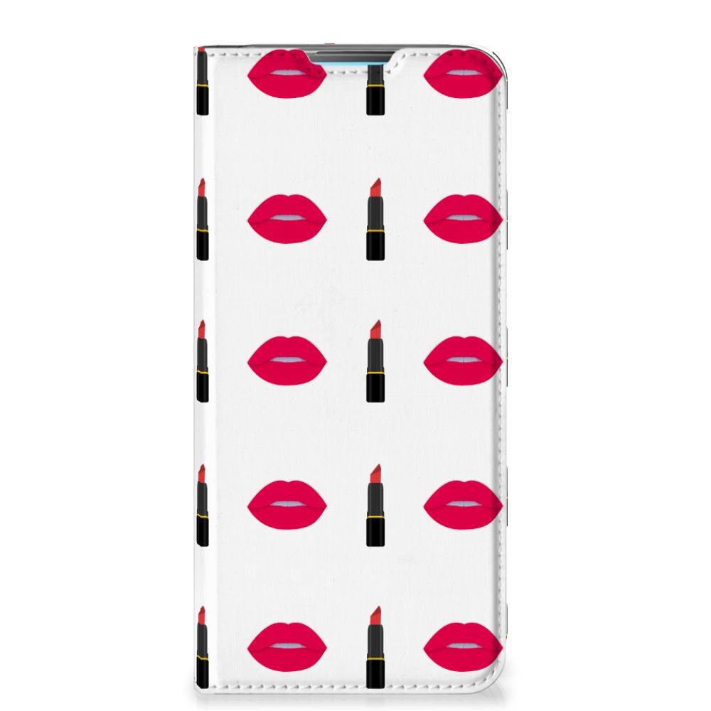 OPPO A52 | A72 Hoesje met Magneet Lipstick Kiss