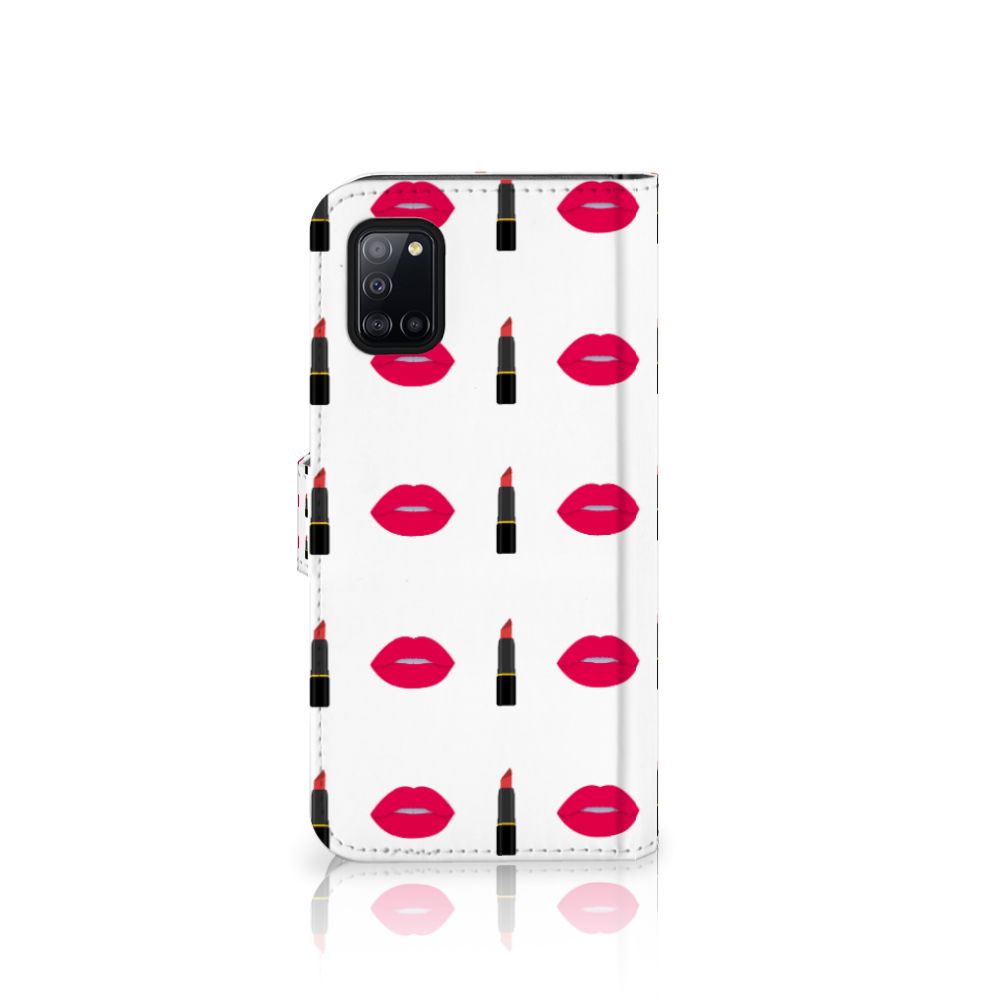Samsung Galaxy A31 Telefoon Hoesje Lipstick Kiss