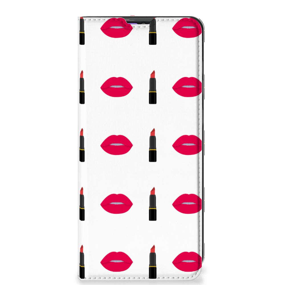 Samsung Galaxy A31 Hoesje met Magneet Lipstick Kiss