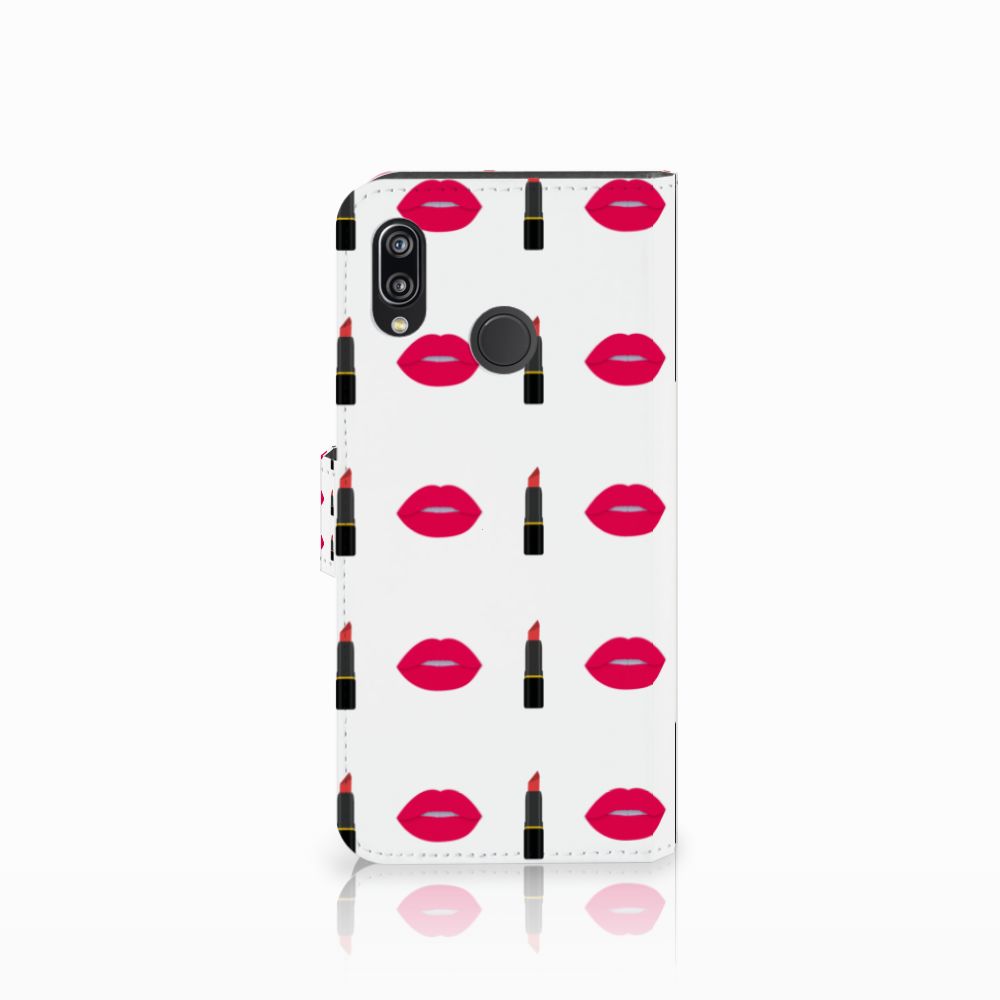 Huawei P20 Lite Telefoon Hoesje Lipstick Kiss
