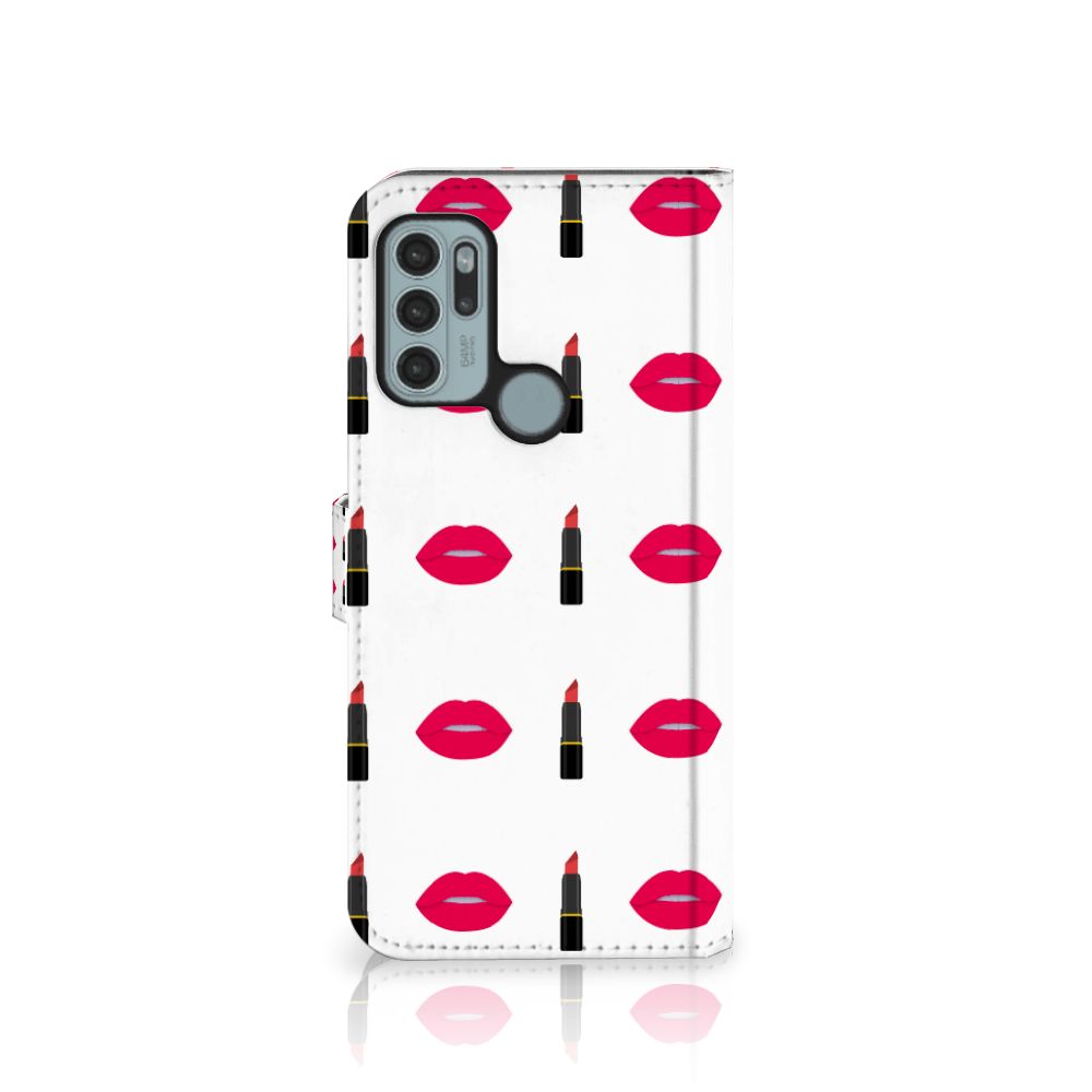 Motorola Moto G60s Telefoon Hoesje Lipstick Kiss