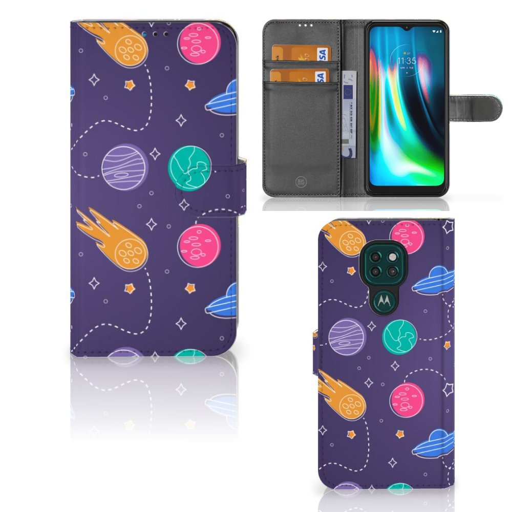 Motorola Moto G9 Play | E7 Plus Wallet Case met Pasjes Space