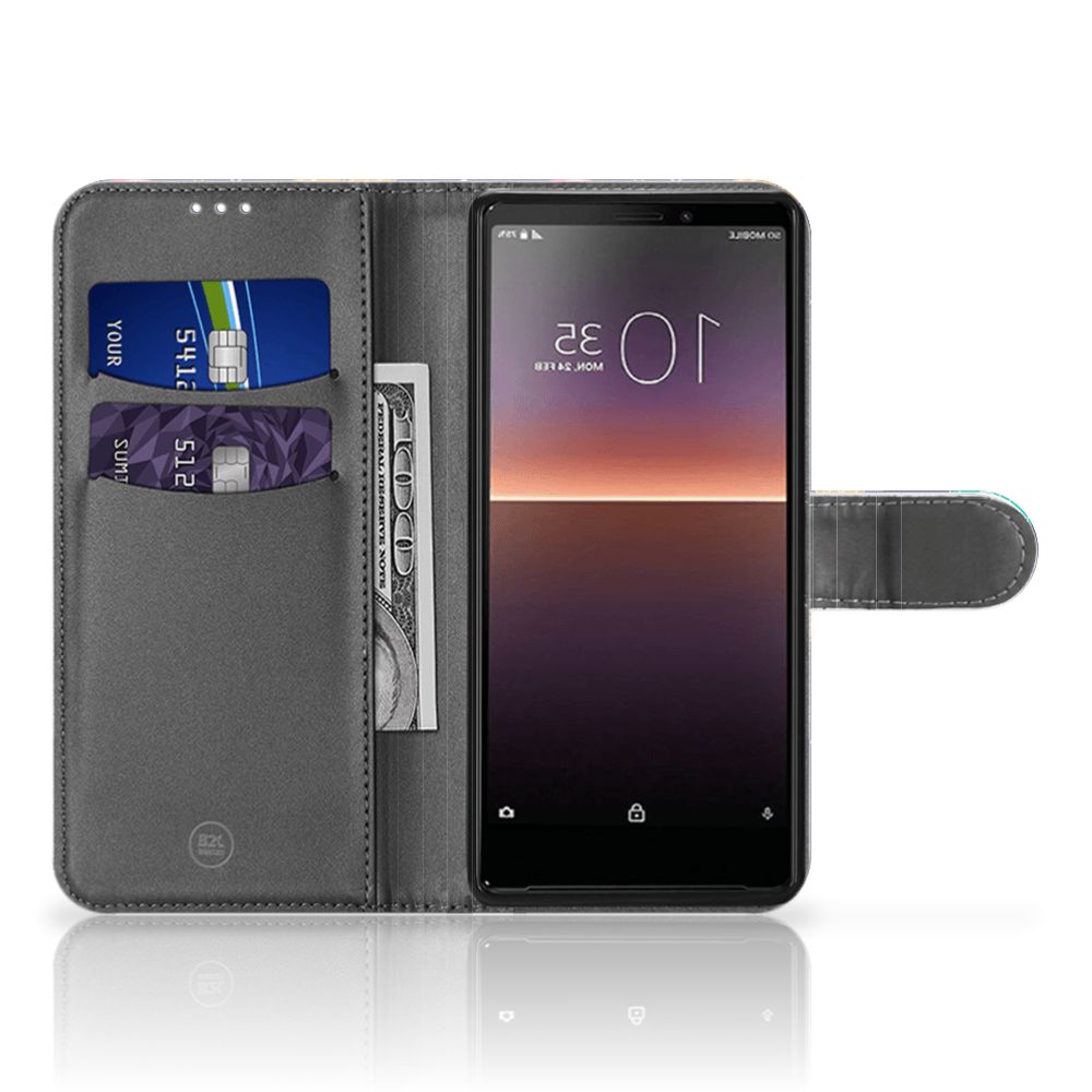 Sony Xperia 10 II Wallet Case met Pasjes Space