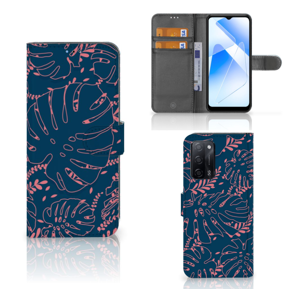 OPPO A16/A16s/A54s Hoesje Palm Leaves