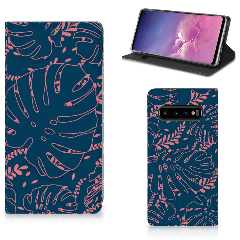 Samsung Galaxy S10 Standcase Hoesje Design Palm Leaves