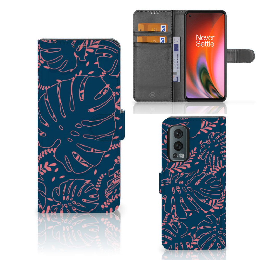 OnePlus Nord 2 5G Hoesje Palm Leaves