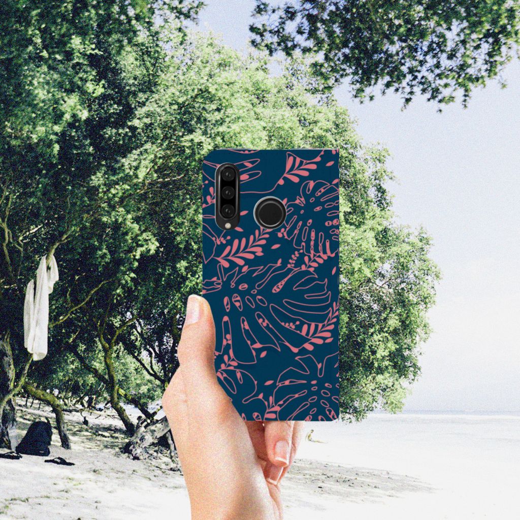 Huawei P30 Lite New Edition Smart Cover Palm Leaves