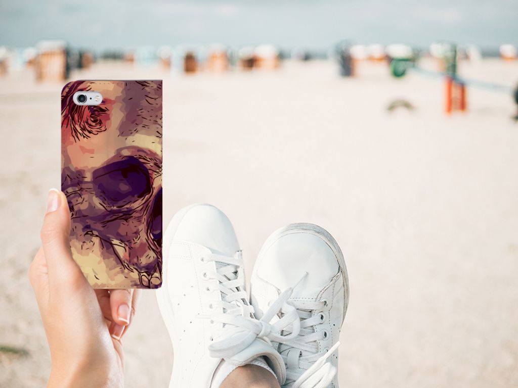 Mobiel BookCase Apple iPhone 6 | 6s Skullhead