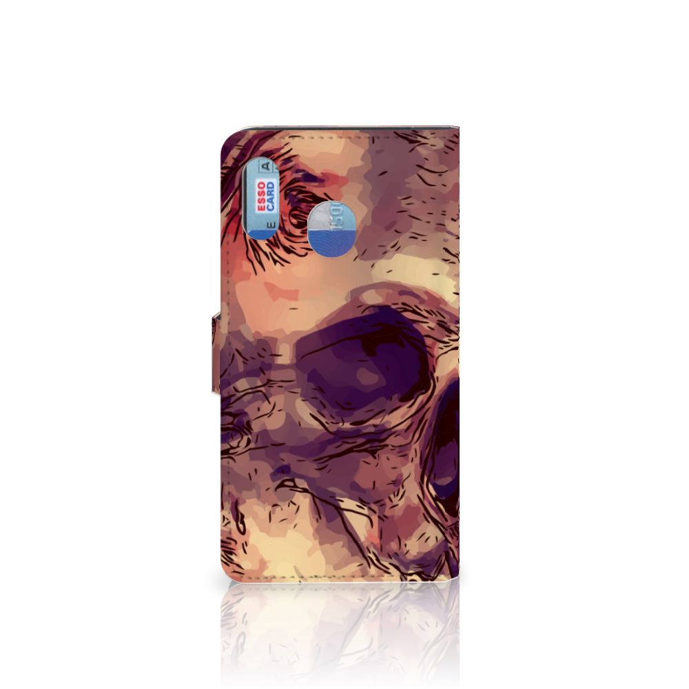 Telefoonhoesje met Naam Samsung Galaxy M20 Skullhead