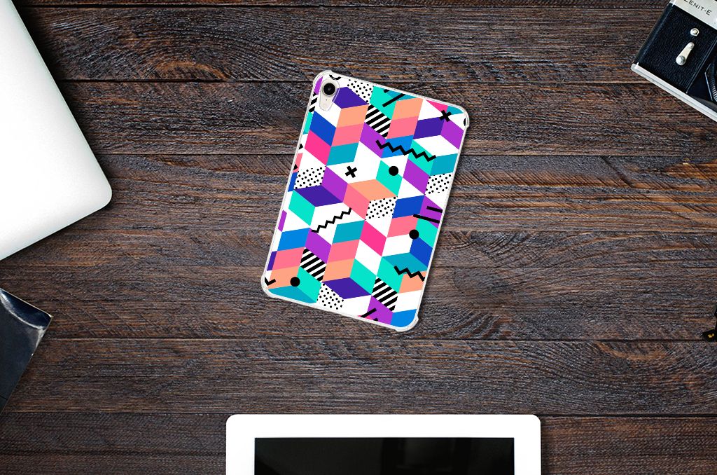 Apple iPad mini 6 (2021) Back Cover Blokken Kleurrijk