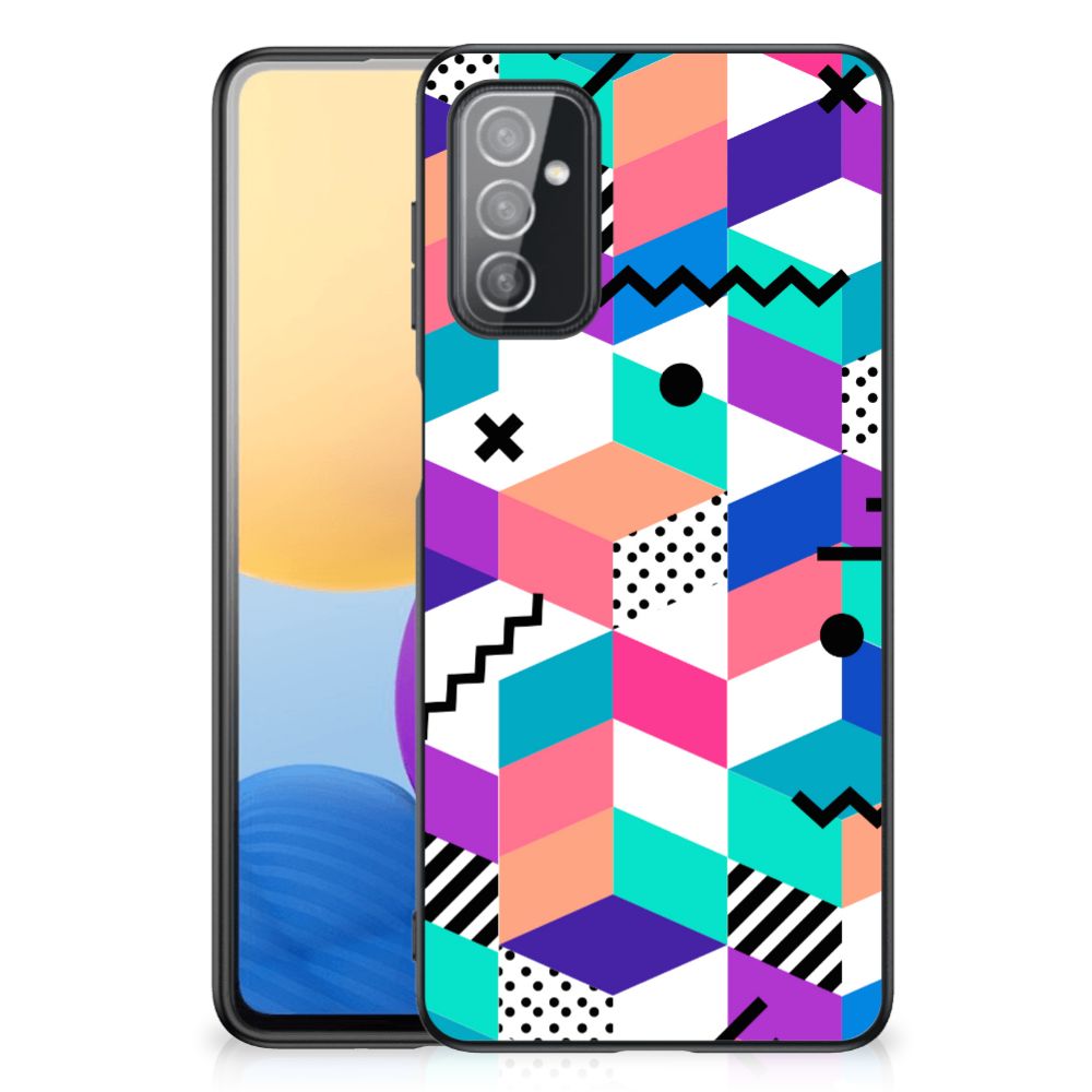 Samsung Galaxy M52 Backcover Blokken Kleurrijk