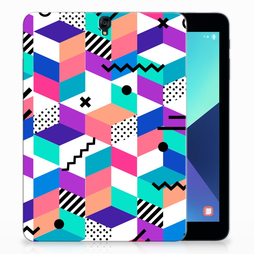 Samsung Galaxy Tab S3 9.7 Back Cover Blokken Kleurrijk