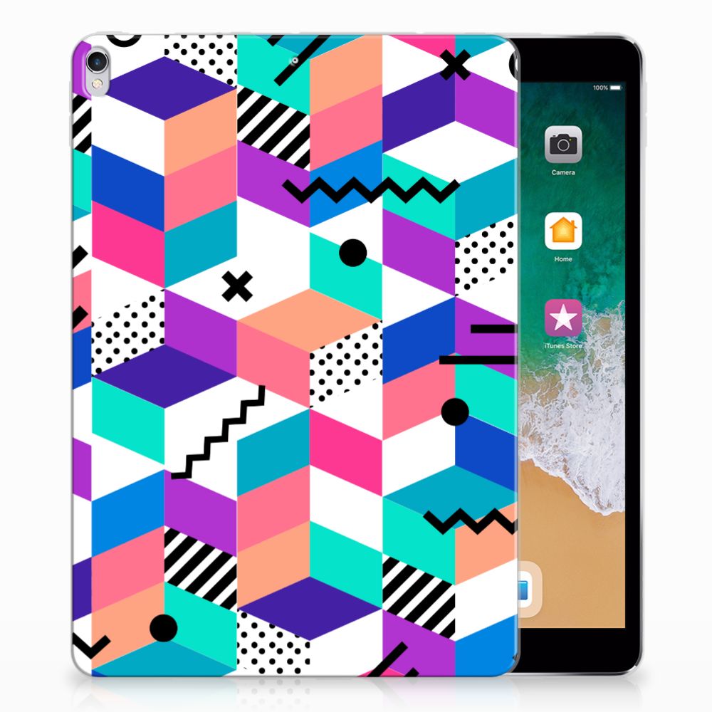 Apple iPad Pro 10.5 Back Cover Blokken Kleurrijk