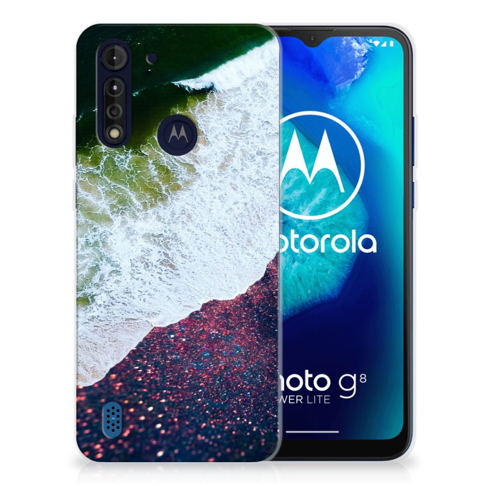 Motorola Moto G8 Power Lite TPU Hoesje Sea in Space