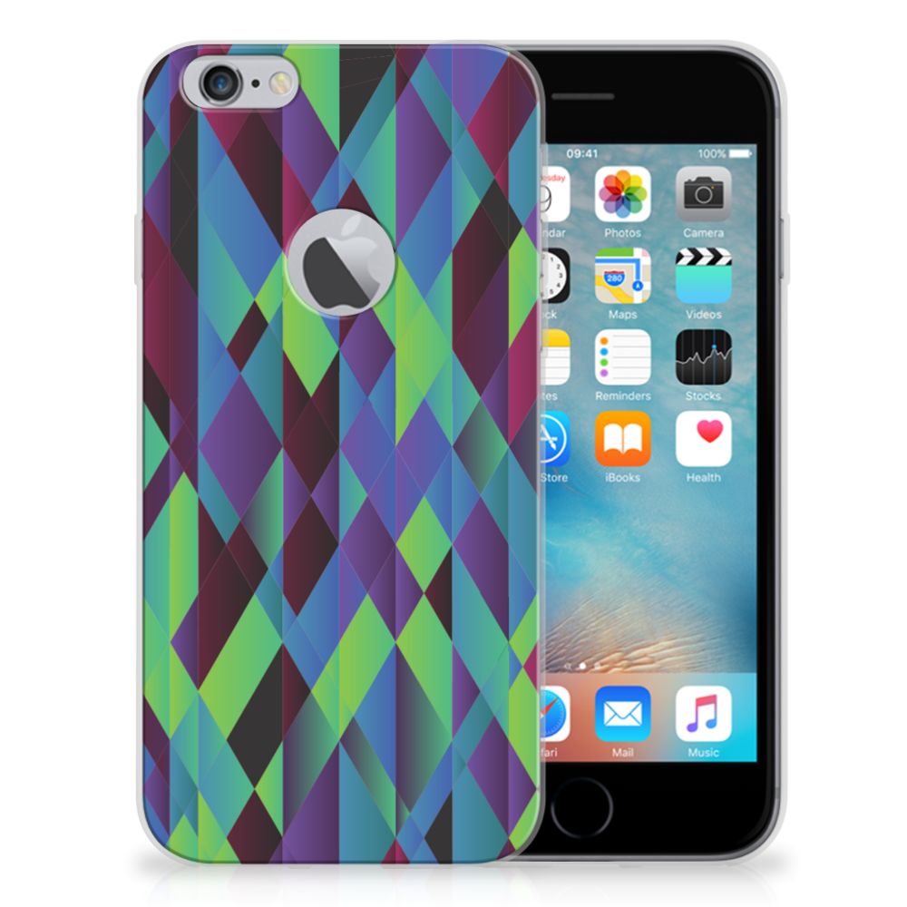 Apple iPhone 6 Plus | 6s Plus TPU Hoesje Abstract Green Blue
