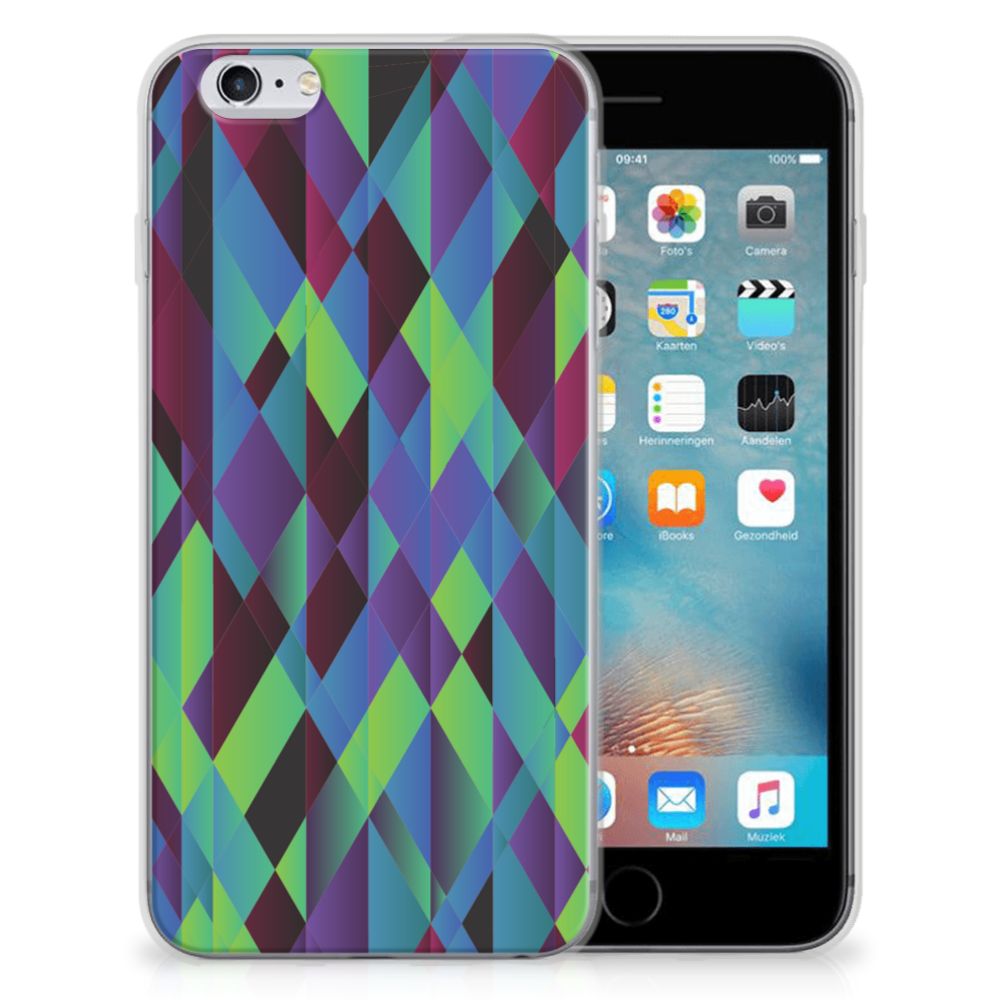 Apple iPhone 6 | 6s TPU Hoesje Abstract Green Blue