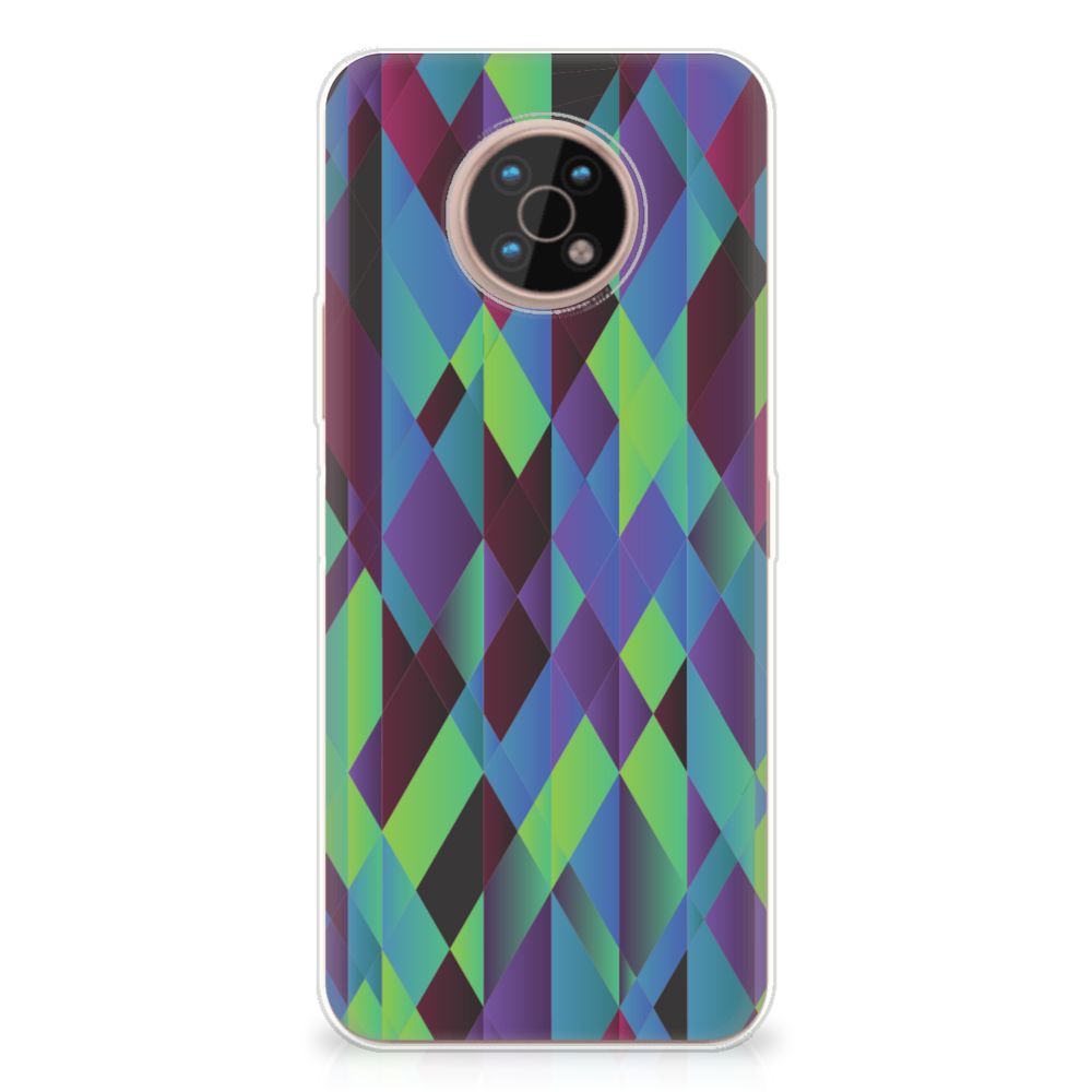 Nokia G50 TPU Hoesje Abstract Green Blue