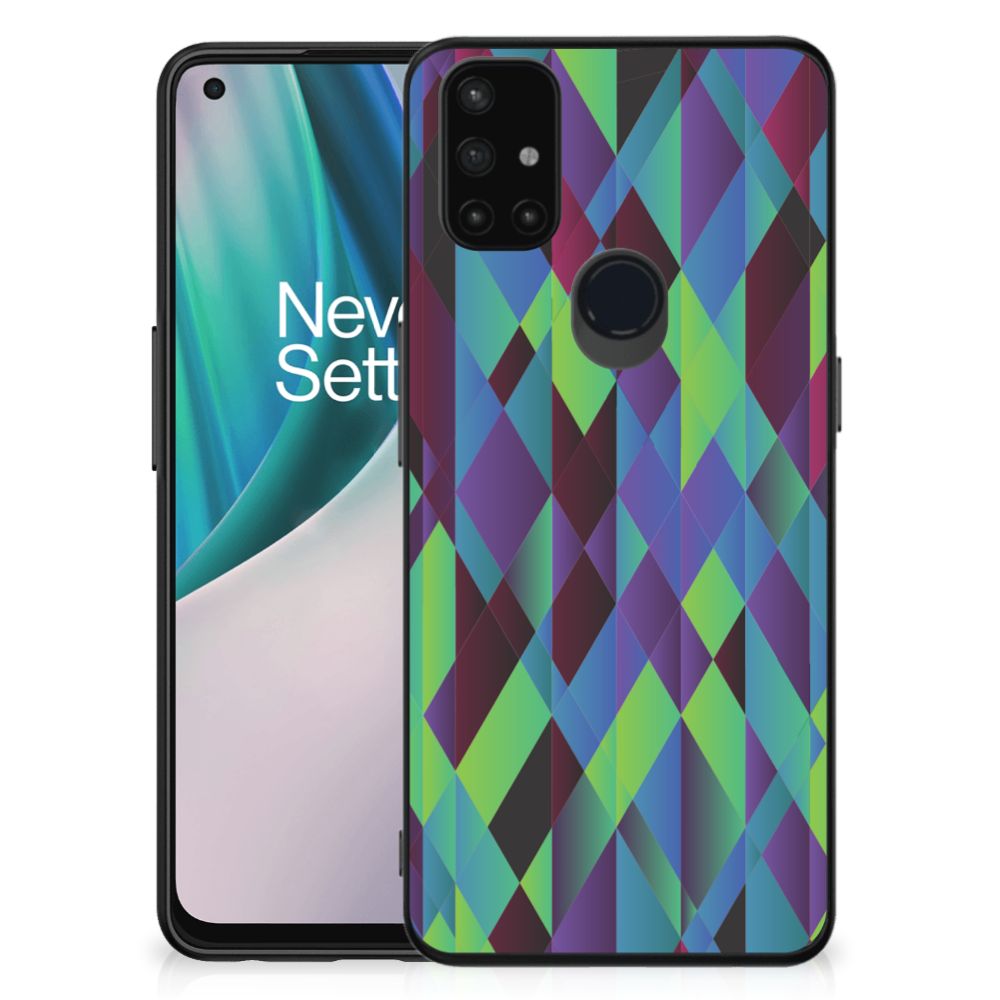 OnePlus Nord N10 5G Backcover Abstract Green Blue
