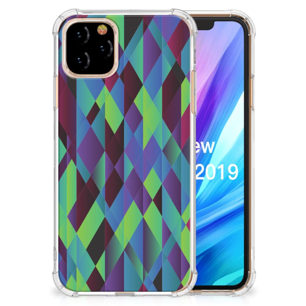 Apple iPhone 11 Pro Shockproof Case Abstract Green Blue