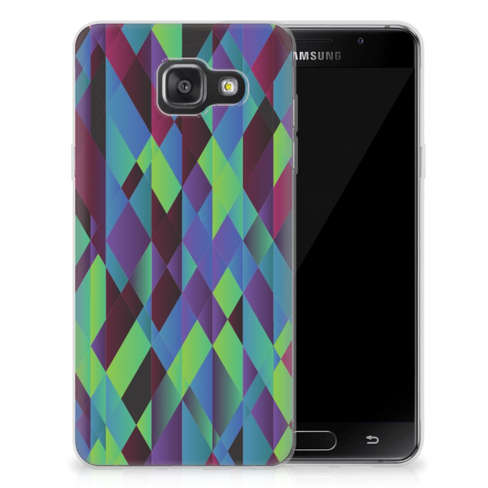 Samsung Galaxy A3 2016 TPU Hoesje Abstract Green Blue