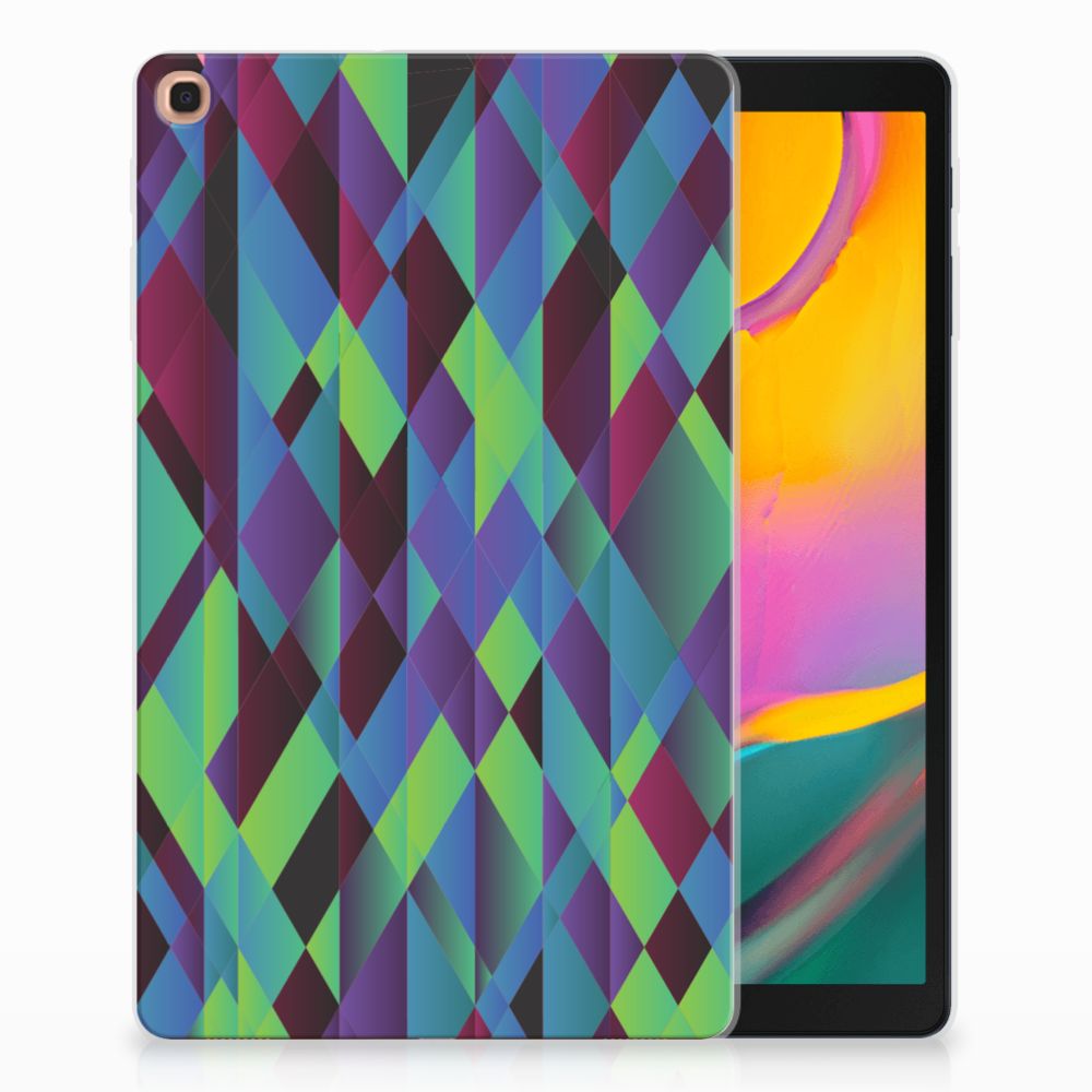 Samsung Galaxy Tab A 10.1 (2019) Back Cover Abstract Green Blue