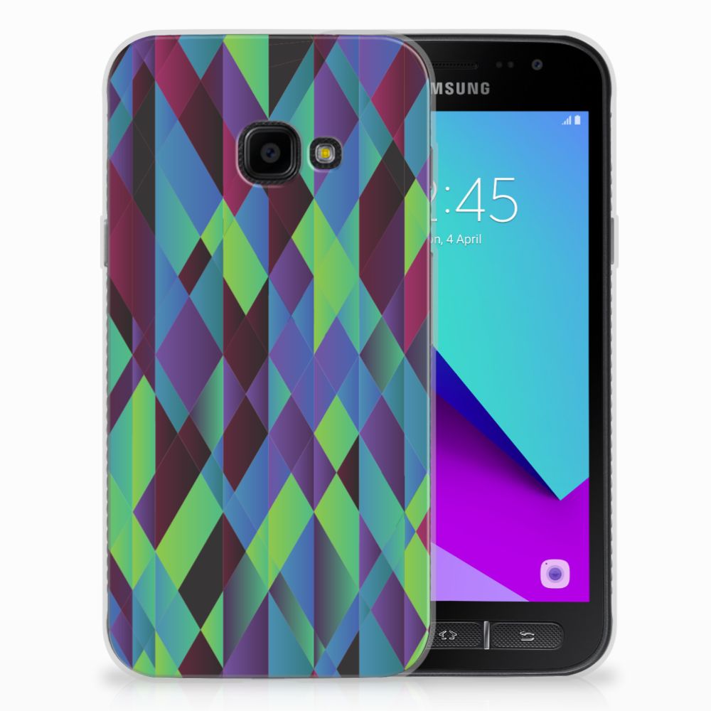 Samsung Galaxy Xcover 4 | Xcover 4s TPU Hoesje Abstract Green Blue