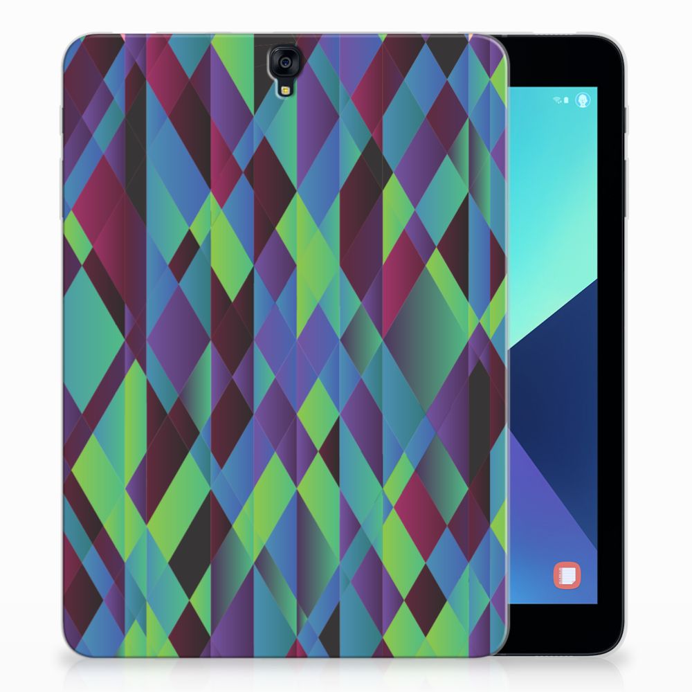 Samsung Galaxy Tab S3 9.7 Back Cover Abstract Green Blue