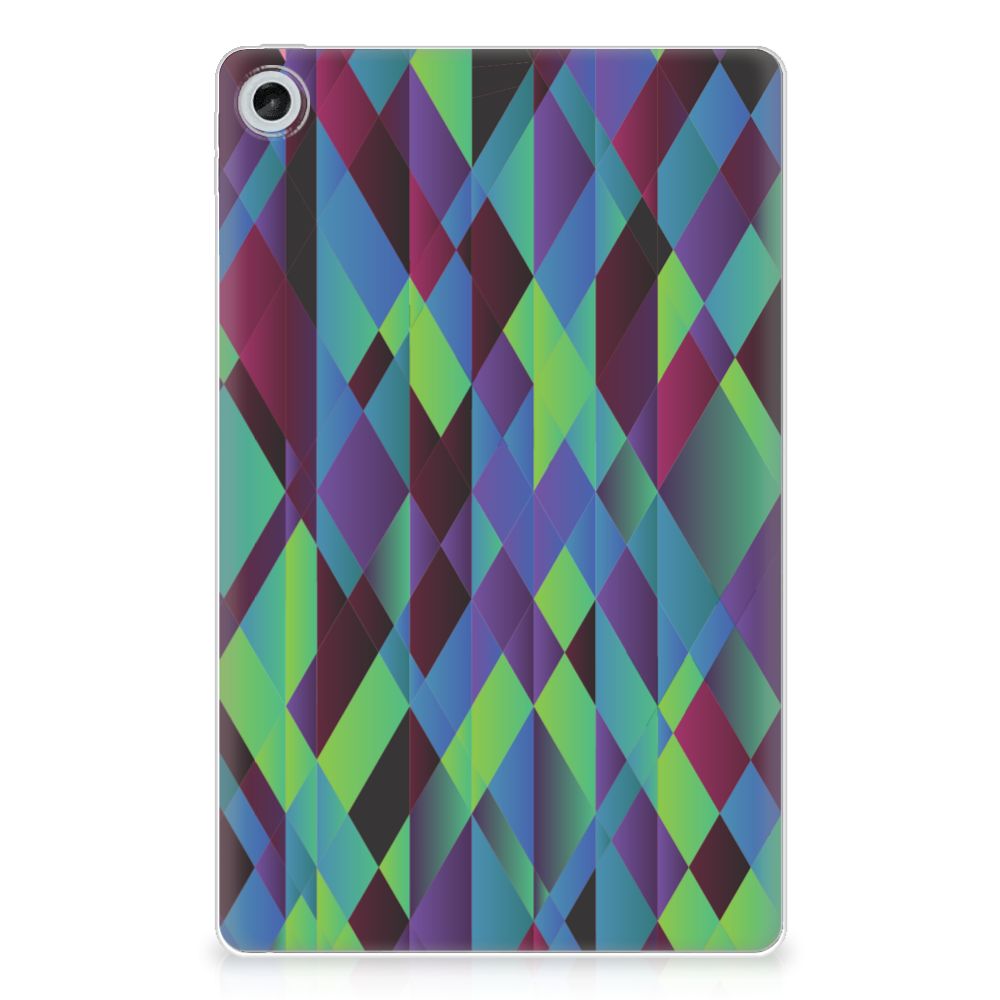 Lenovo Tab M10 Plus (3e generatie) Back Cover Abstract Green Blue