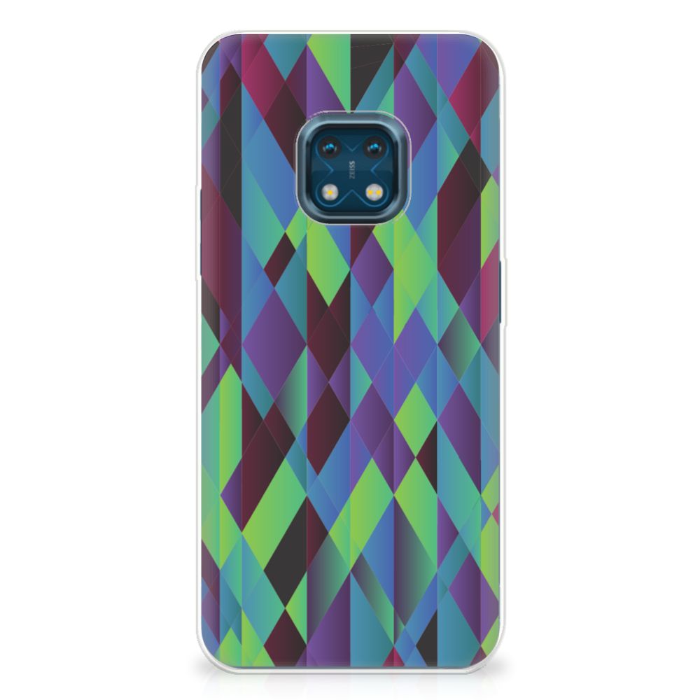 Nokia XR20 TPU Hoesje Abstract Green Blue