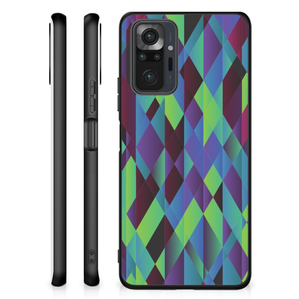 Xiaomi Redmi Note 10 Pro Backcover Abstract Green Blue
