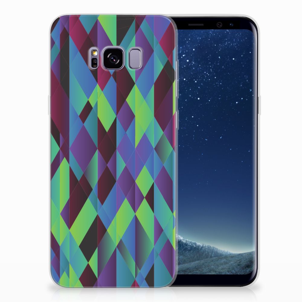 Samsung Galaxy S8 Plus TPU Hoesje Abstract Green Blue