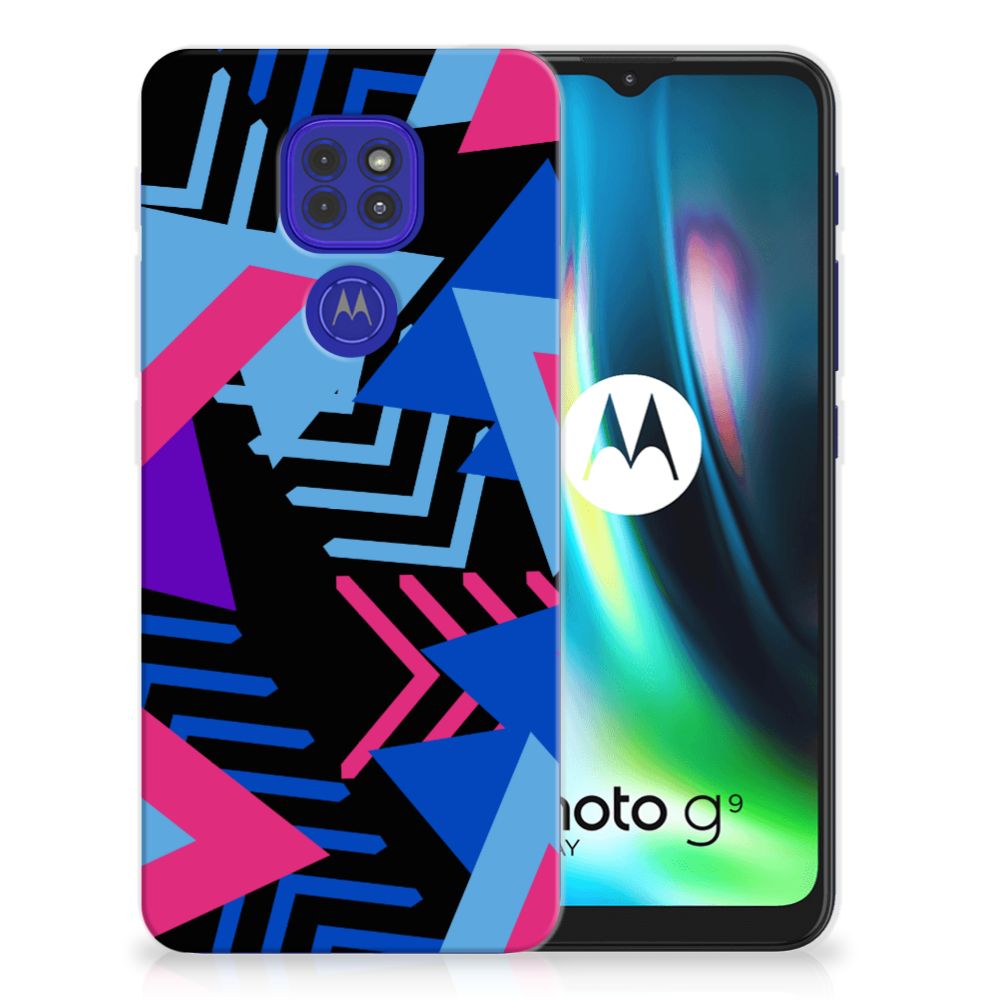 Motorola Moto G9 Play | E7 Plus TPU Hoesje Funky Triangle