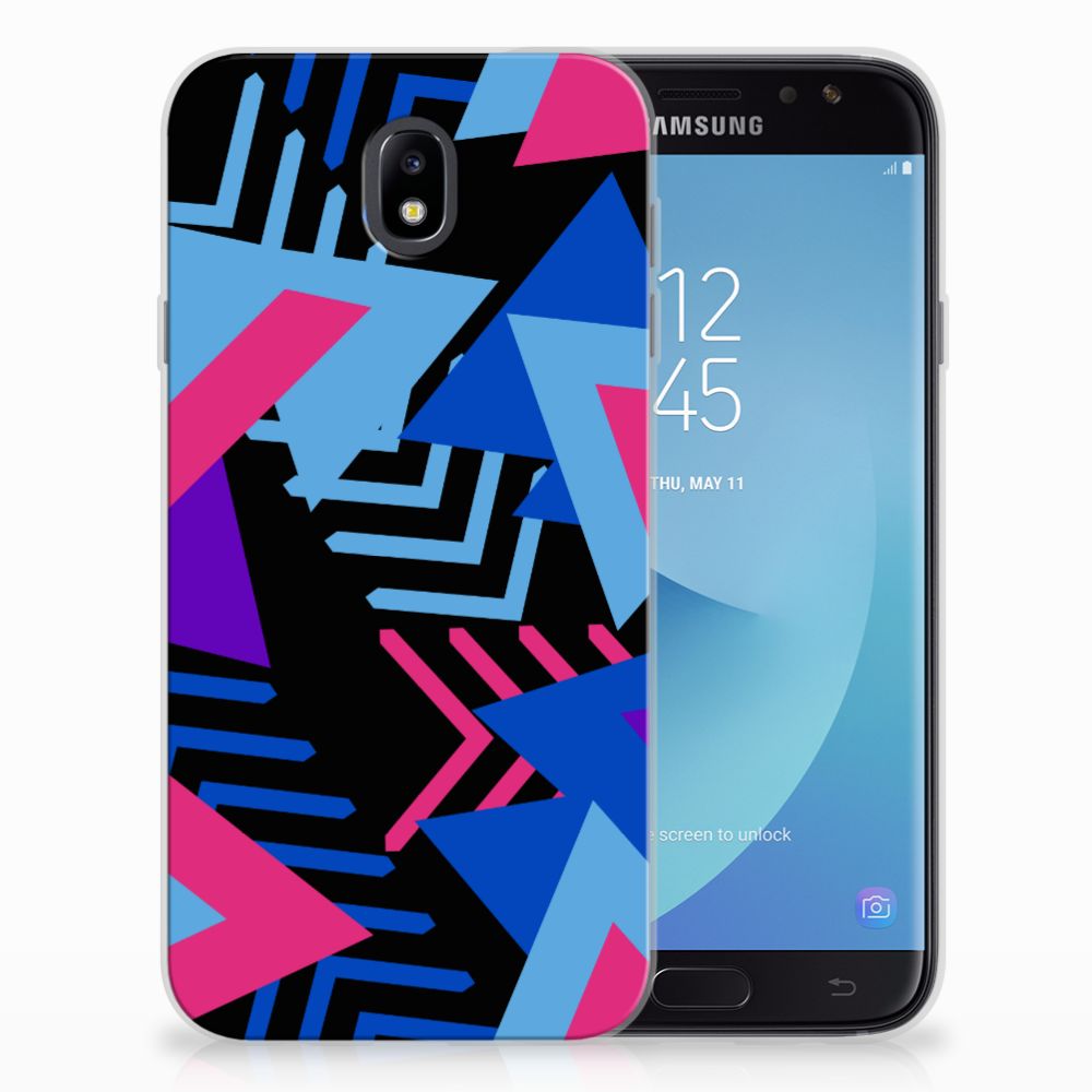 Samsung Galaxy J7 2017 | J7 Pro TPU Hoesje Funky Triangle