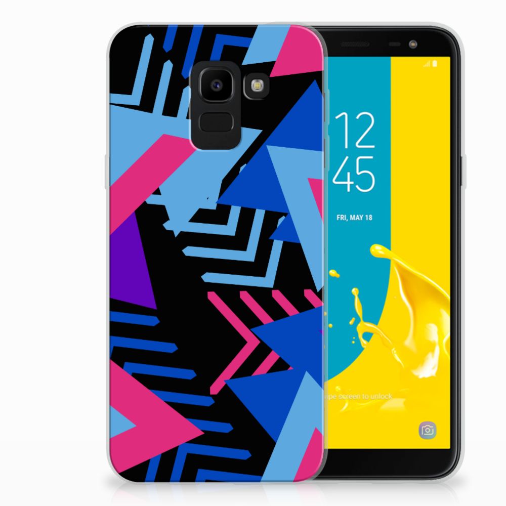 Samsung Galaxy J6 2018 TPU Hoesje Funky Triangle