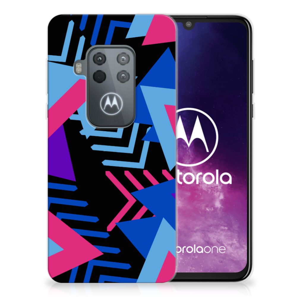 Motorola One Zoom TPU Hoesje Funky Triangle