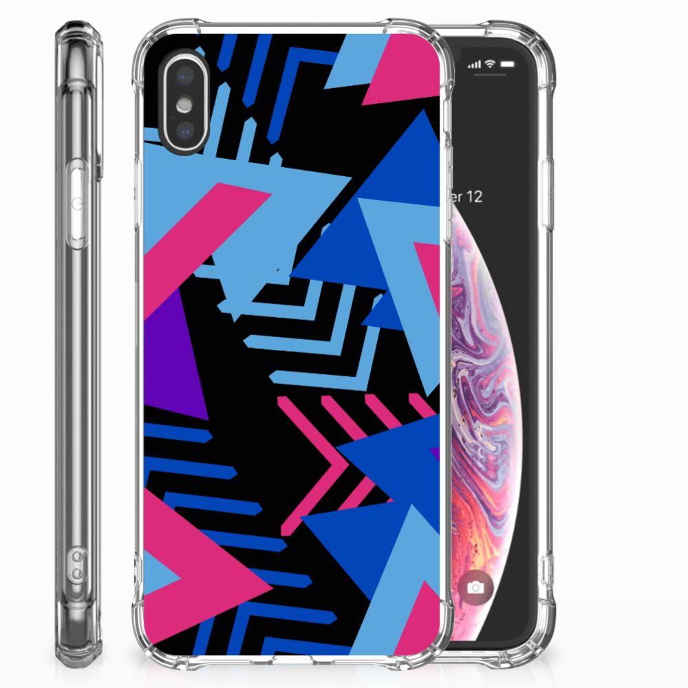 Apple iPhone Xs Max Shockproof Case Funky Triangle