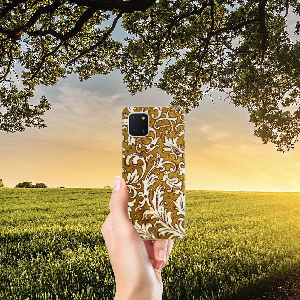 Siliconen Hoesje Samsung Galaxy Note 10 Lite Barok Goud