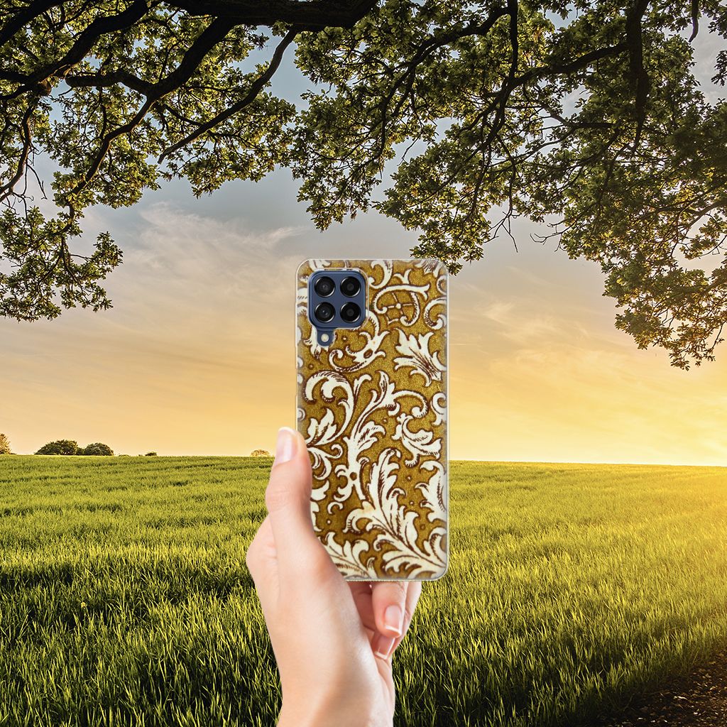 Siliconen Hoesje Samsung Galaxy M53 Barok Goud