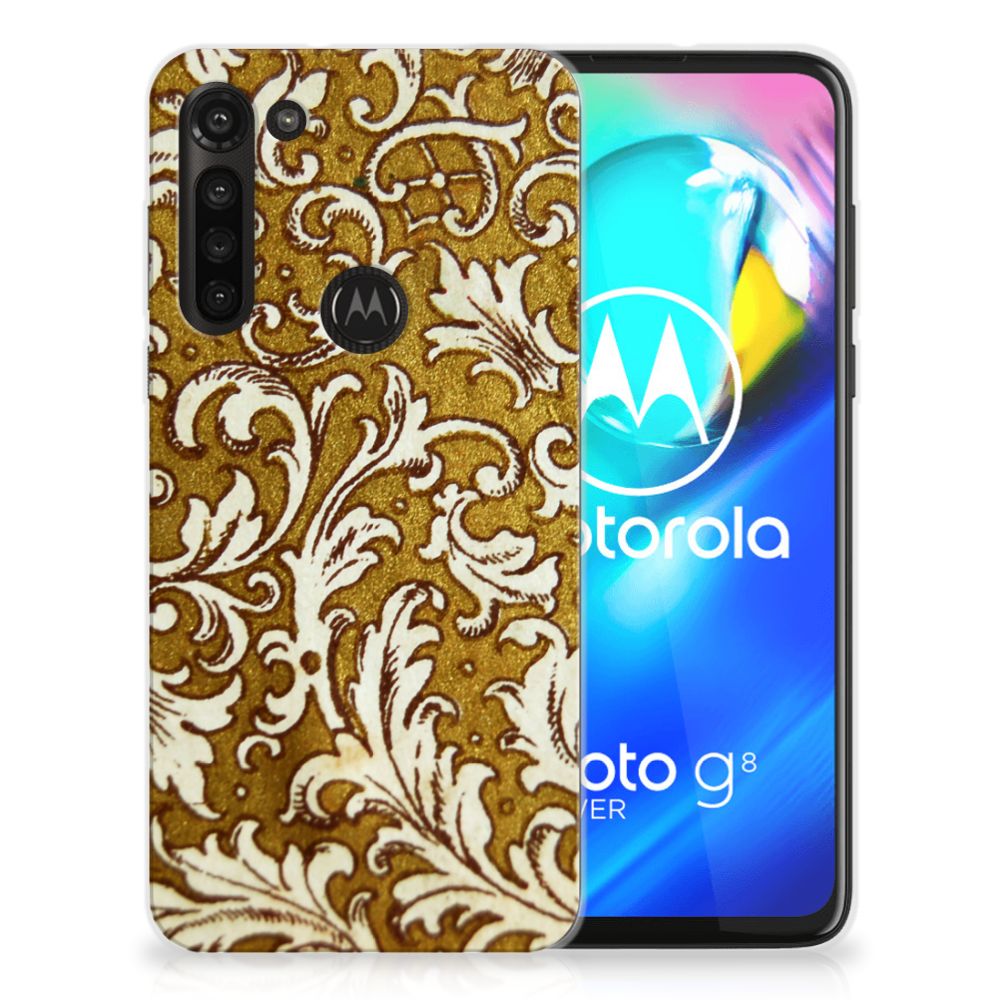 Siliconen Hoesje Motorola Moto G8 Power Barok Goud
