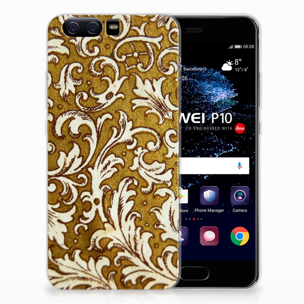 Siliconen Hoesje Huawei P10 Barok Goud