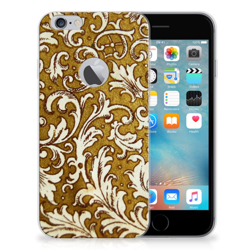 Apple iPhone 6 Plus | 6s Plus TPU Hoesje Design Barok Goud