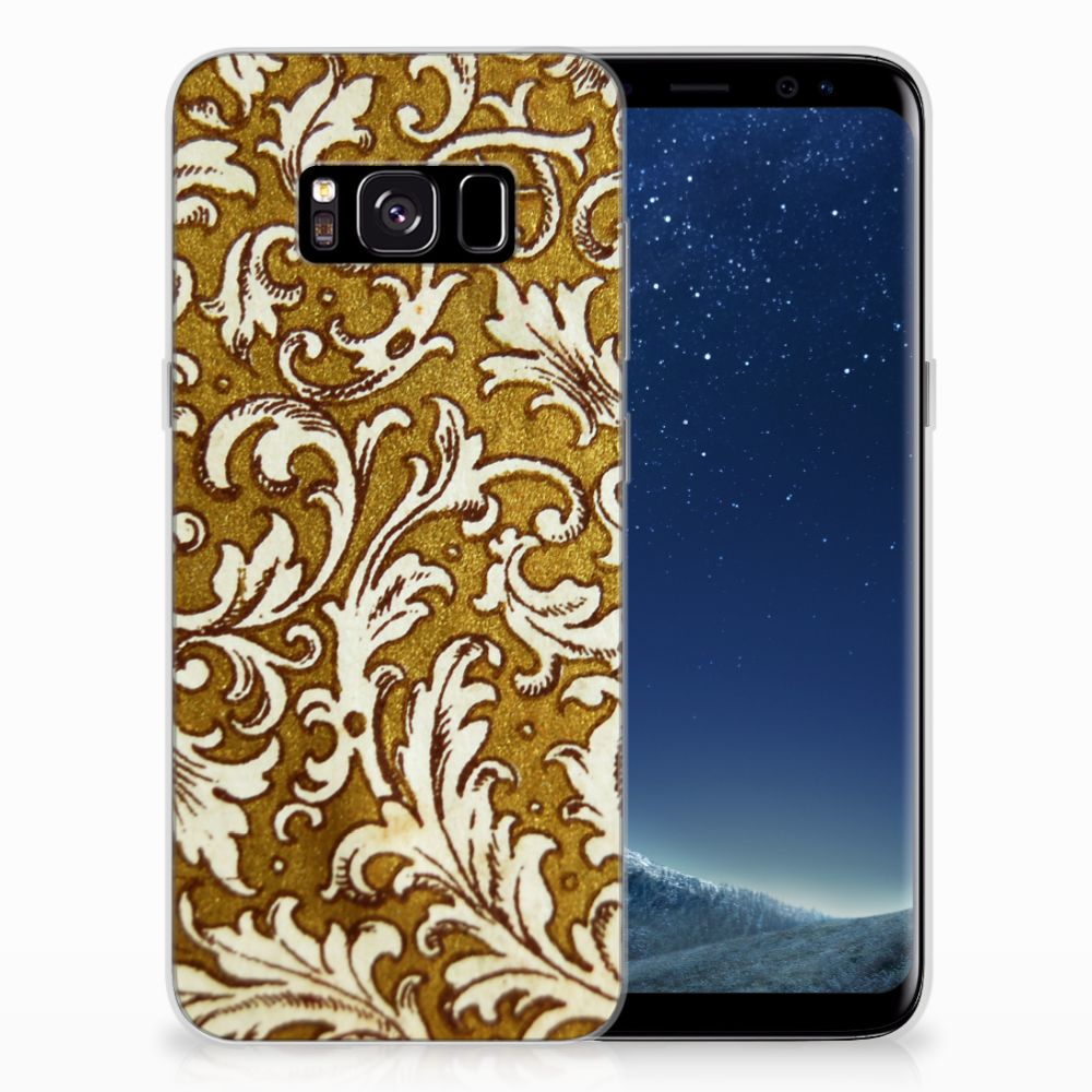 Siliconen Hoesje Samsung Galaxy S8 Barok Goud
