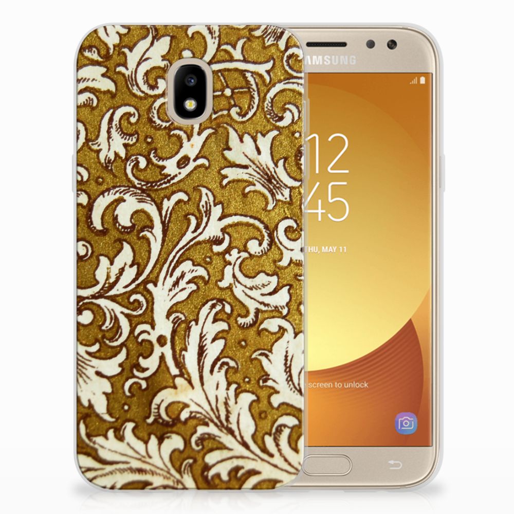 Siliconen Hoesje Samsung Galaxy J5 2017 Barok Goud