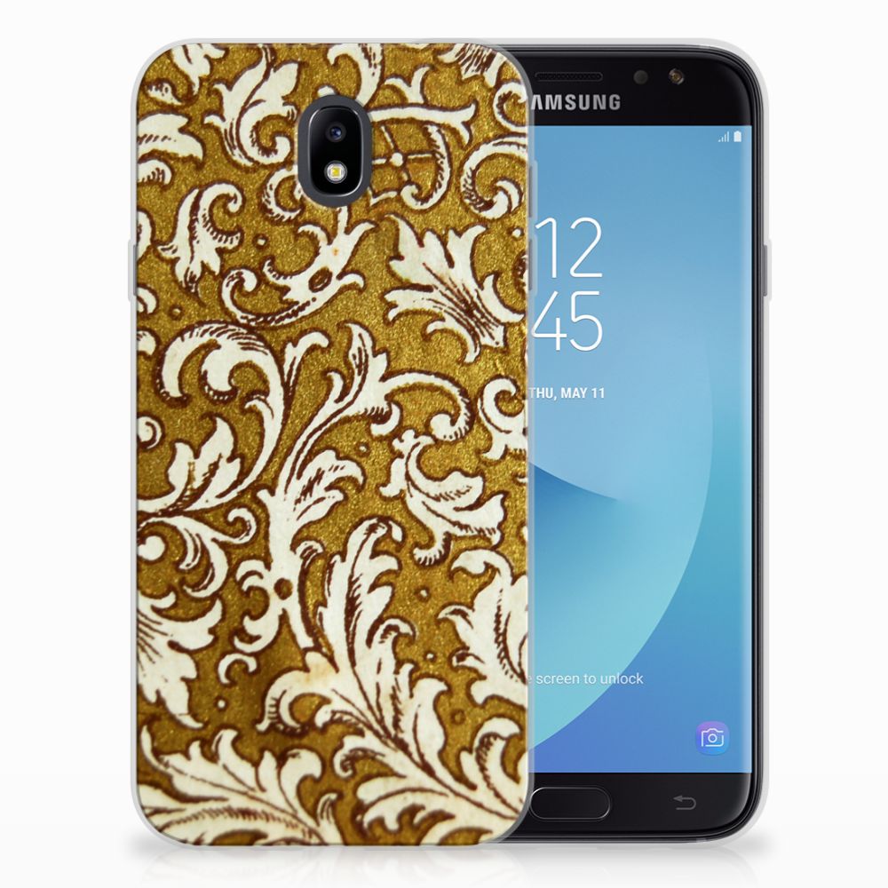 Siliconen Hoesje Samsung Galaxy J7 2017 | J7 Pro Barok Goud